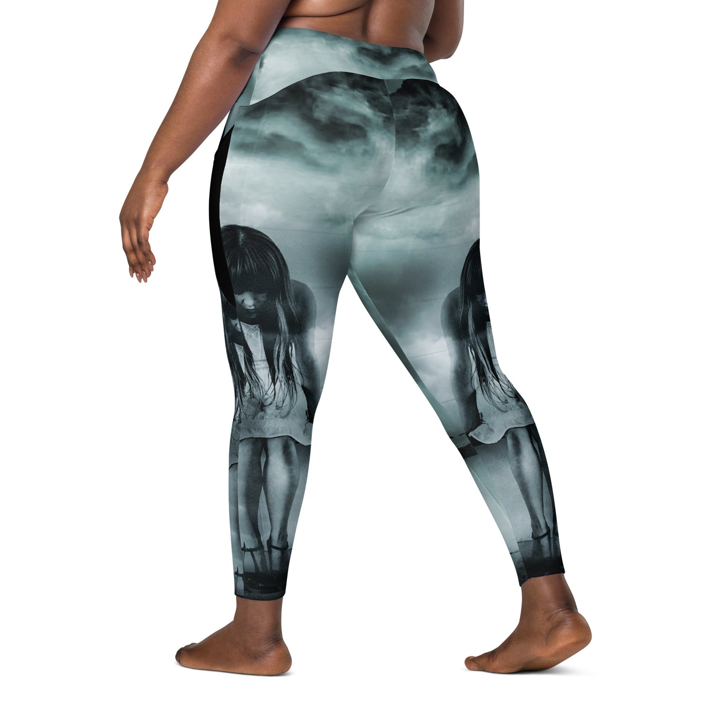 Clouded Judgment Leggings with Pockets - Plus Size