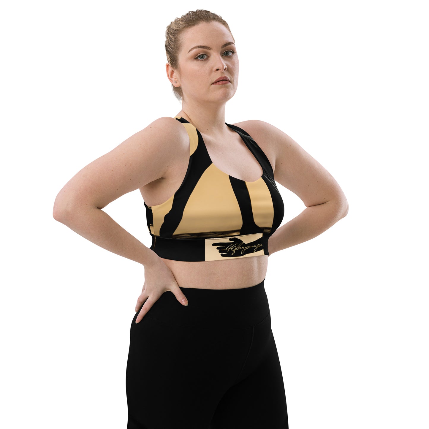 A-Ray of Emotions Sports Bra: Empowering artistic journey, fueling creativity with profound emotions. Plus Size