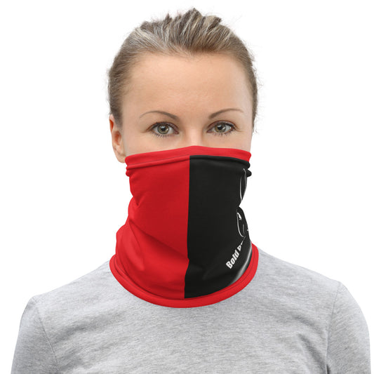 Bold Bunny Neck Gaiter - BLK & Red