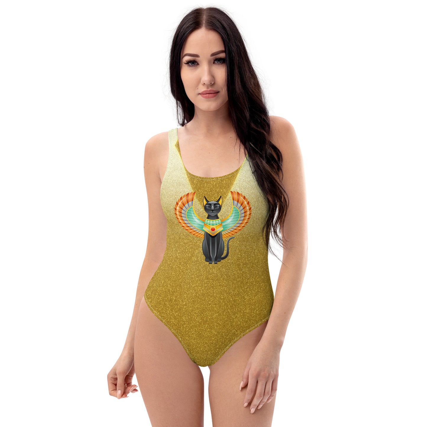 Pyramid Spotlyght Cat One-Piece Swimsuit