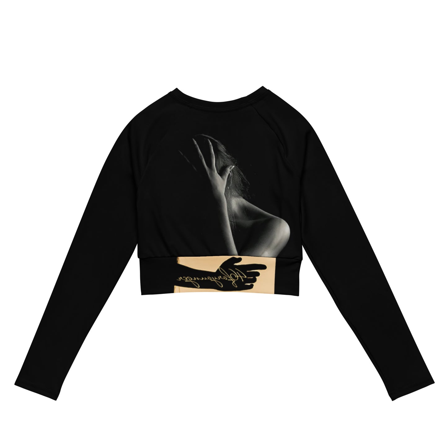 A-Ray of Emotions Long-Sleeve Crop Top - Plus Size
