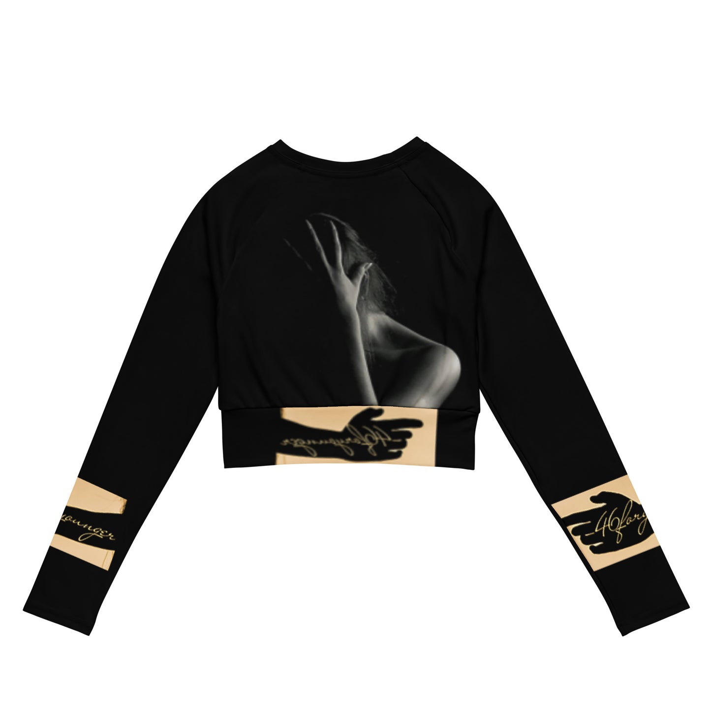 A-Ray of Emotions Long-Sleeve Crop Top - DBL Bracelet - Plus Size