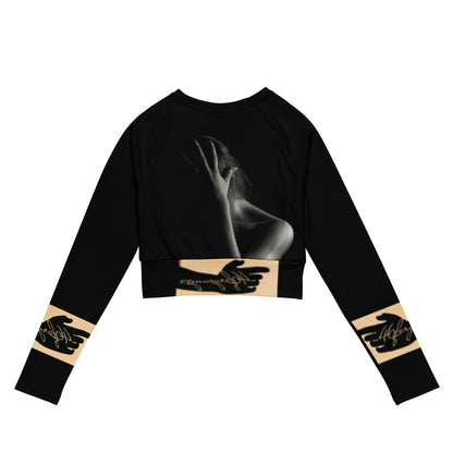 A-Ray of Emotions Long Sleeve Crop Top: An artistic canvas for profound emotions like tragedy, grief, shame, depression, and sadness. Let your art be the healing embrace for your audience, fostering connection and transformation.