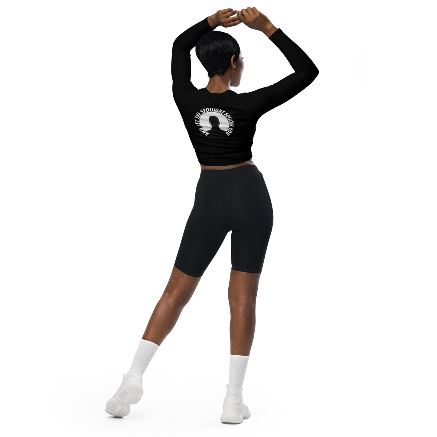 LBS Long-Sleeve Crop Top - Black