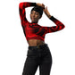 Emote Merch from SpotlYght Seeker - Bravo and Roses Long-Sleeve Crop Top for the Black Female Artist because artists deserve praise.