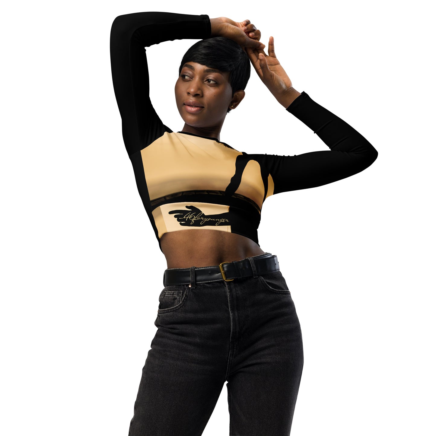 A-Ray of Emotions Long-Sleeve Crop Top