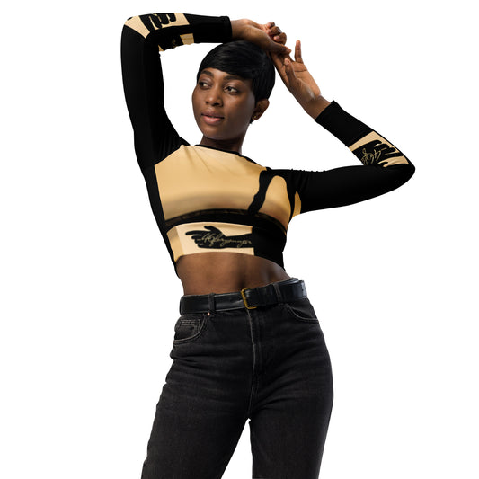 A-Ray of Emotions Long-Sleeve Crop Top - DBL Bracelet
