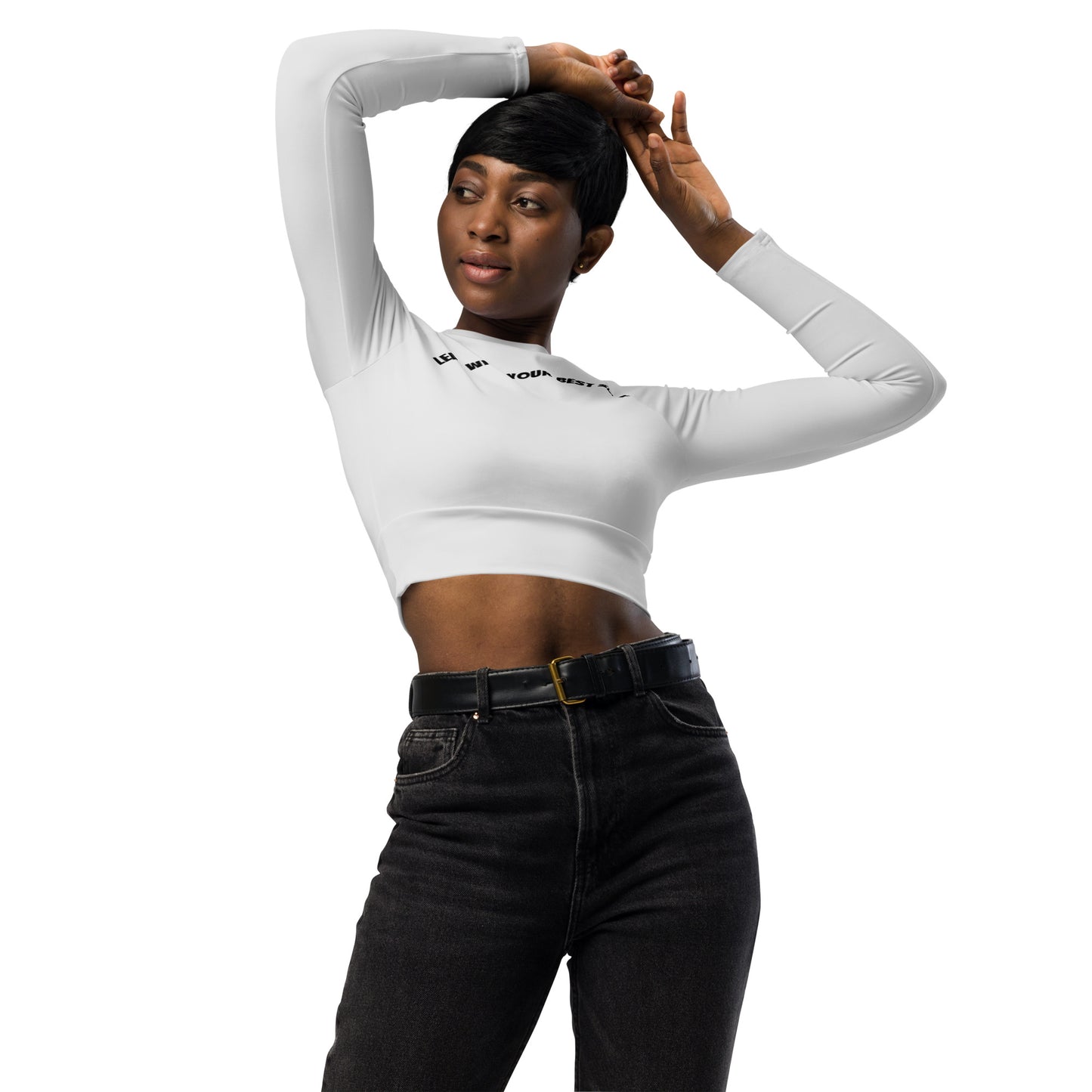 LBS Long-Sleeve Crop Top - Whisper