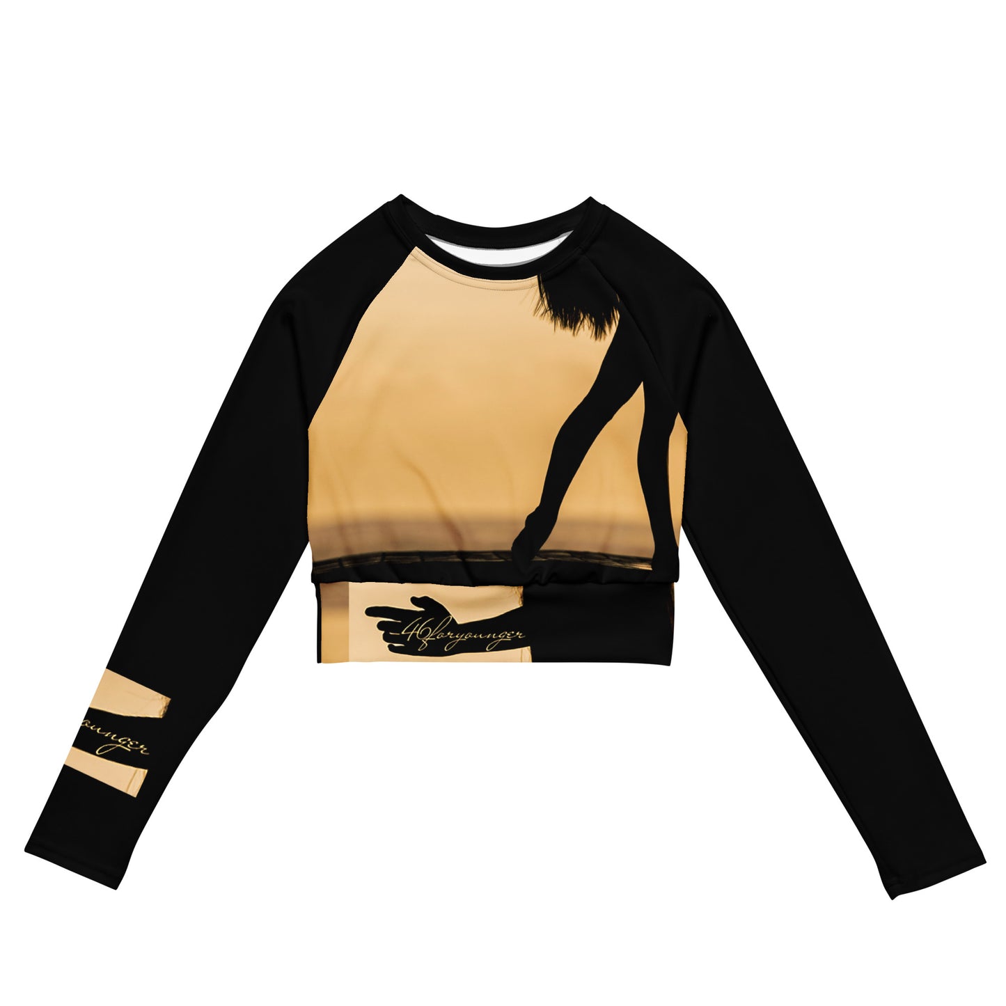 A-Ray of Emotions Long-Sleeve Crop Top - Bracelet - Plus Size