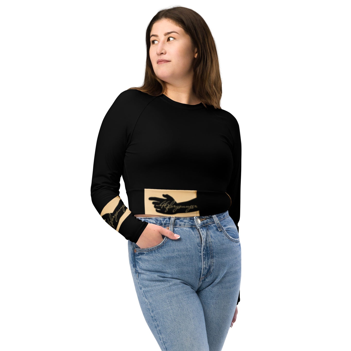 A-Ray of Emotions Long-Sleeve Crop Top - Reach: Inspire and Stretch