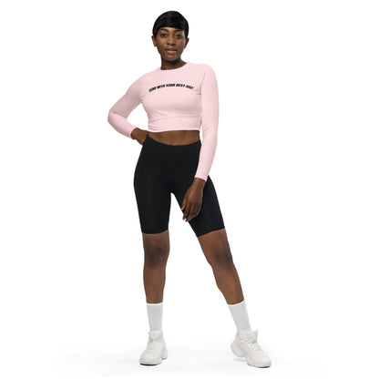 LBS Long-Sleeve Crop Top - Pink