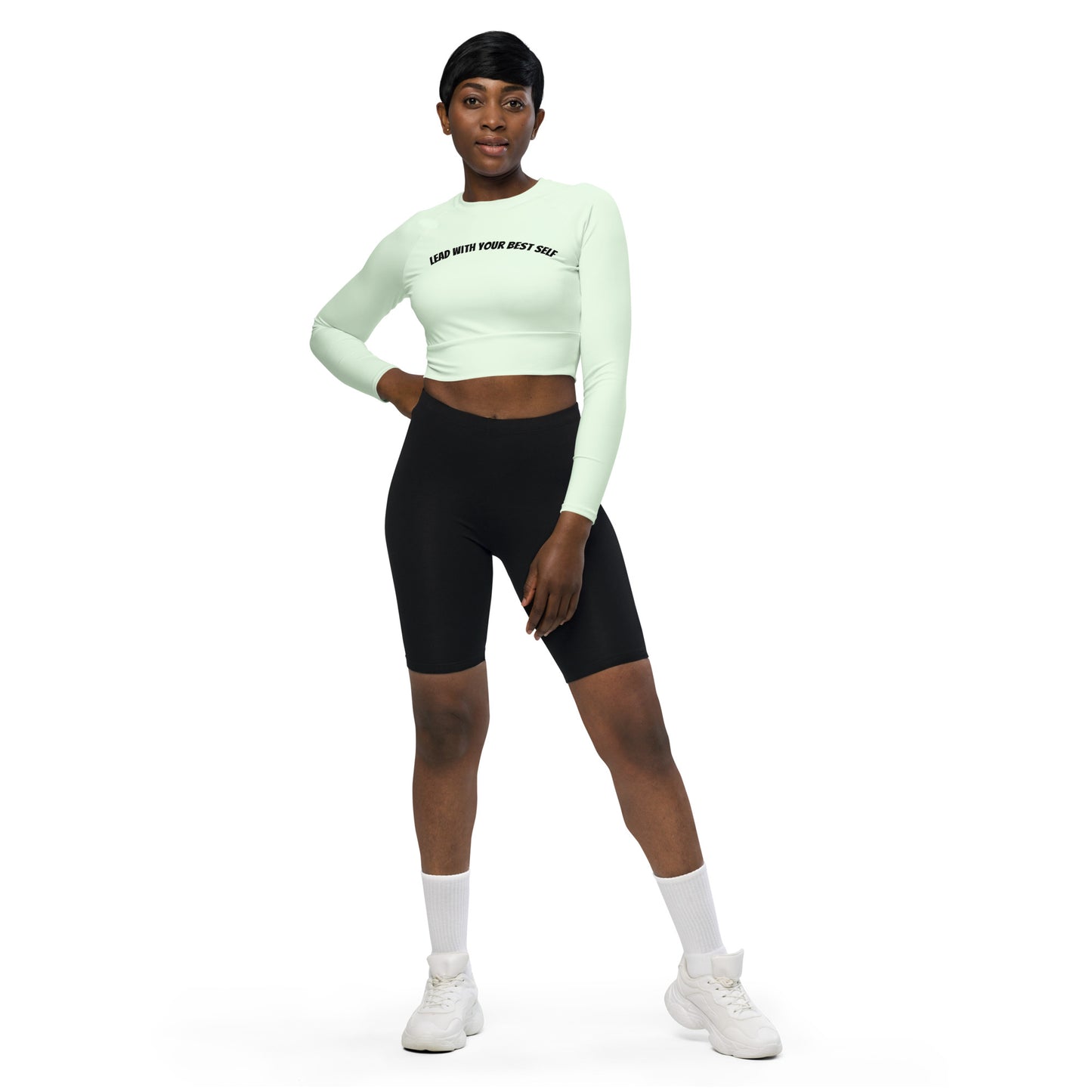 LBS Long-Sleeve Crop Top - Honey Dew