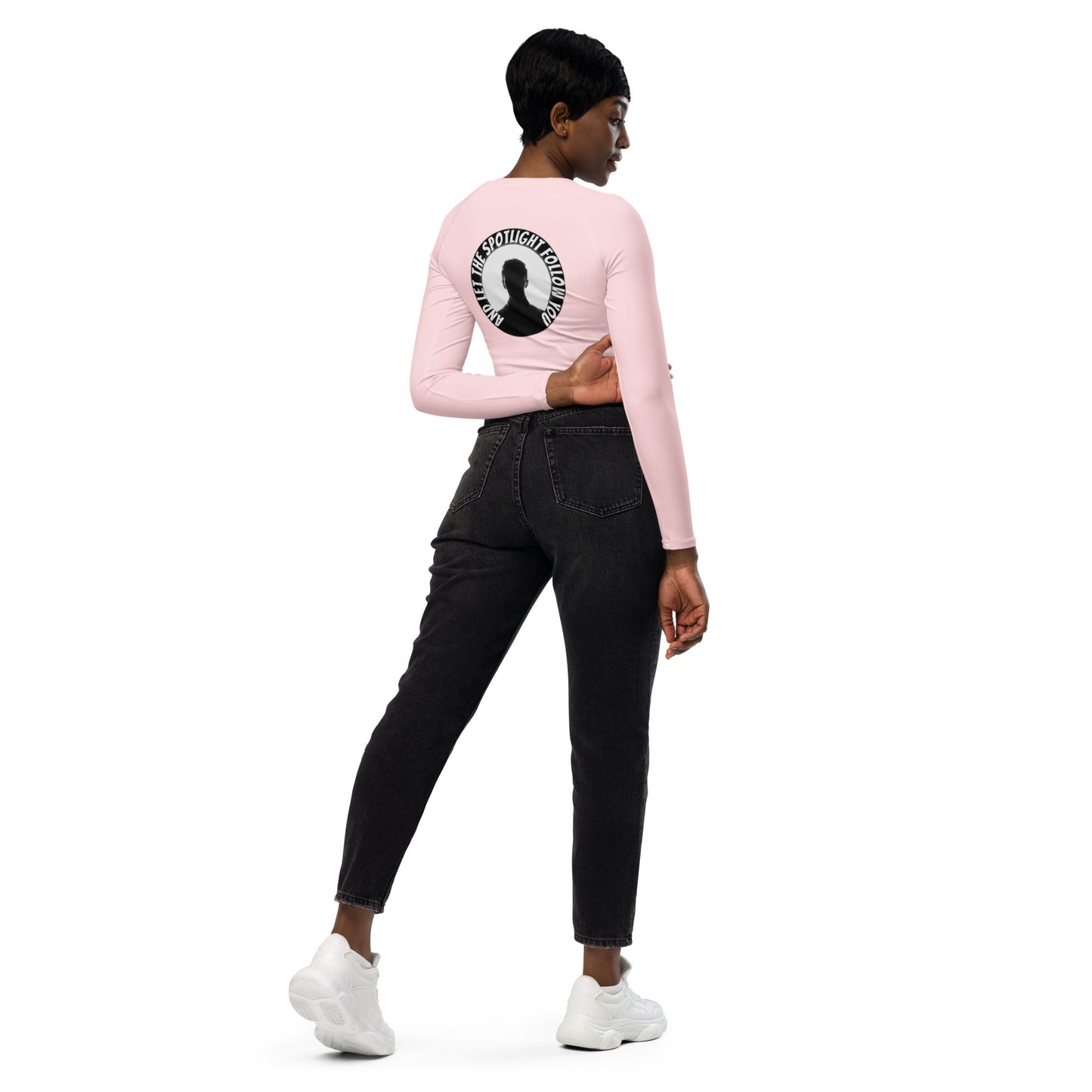 LBS Long-Sleeve Crop Top - Pink