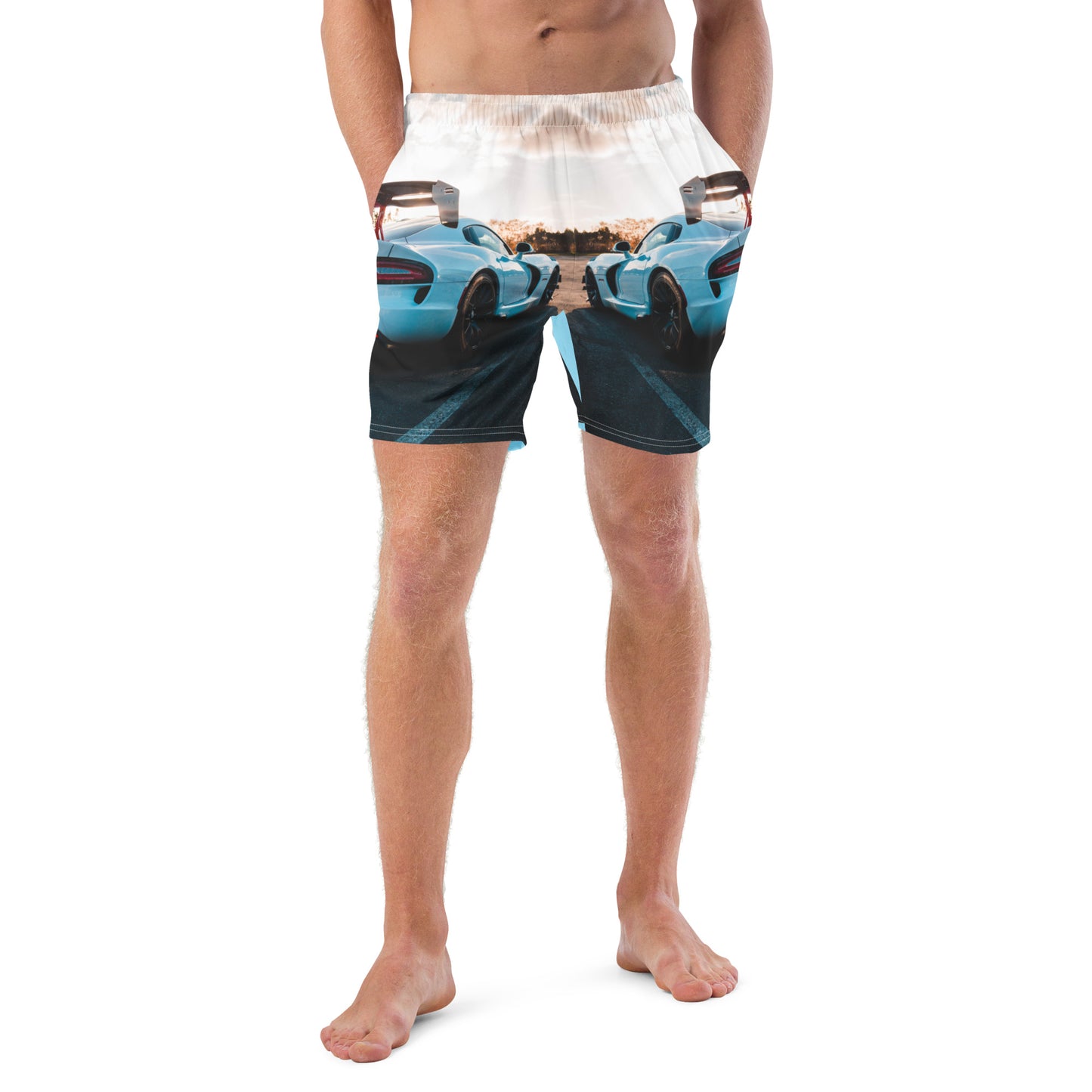 Men's Race Car Swim Trunks