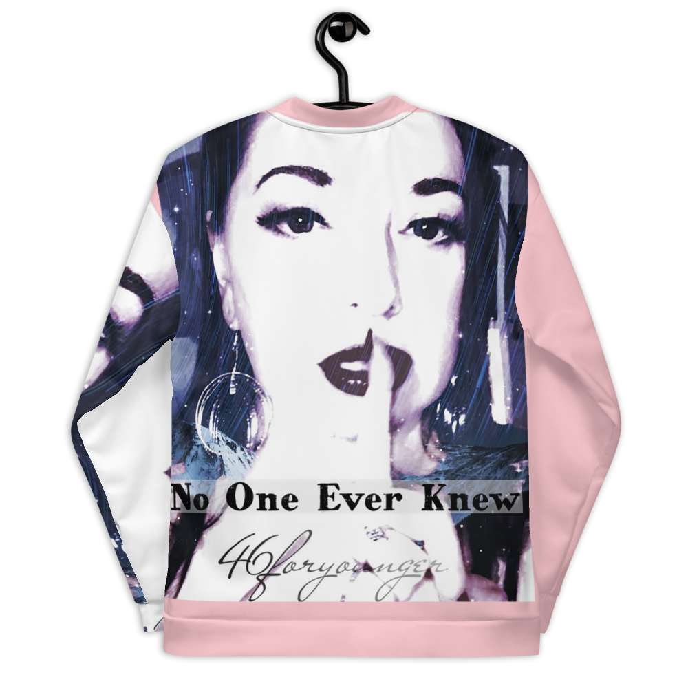 46foryounger No One Ever Knew Unisex Bomber - Pink - SN5