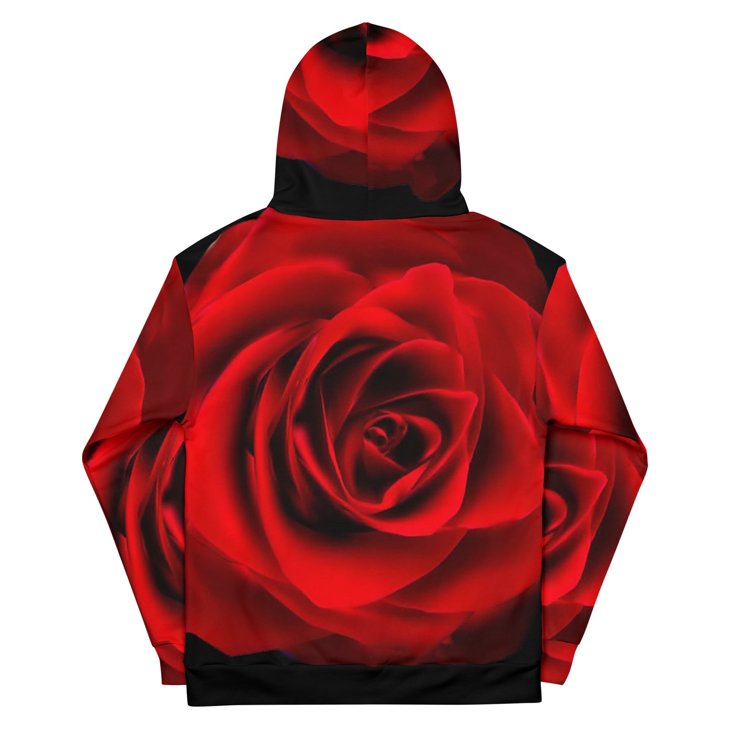 Vibrant Rose Hoodie - Plus Size