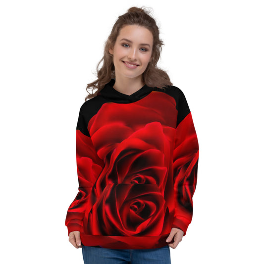 Vibrant Rose Hoodie