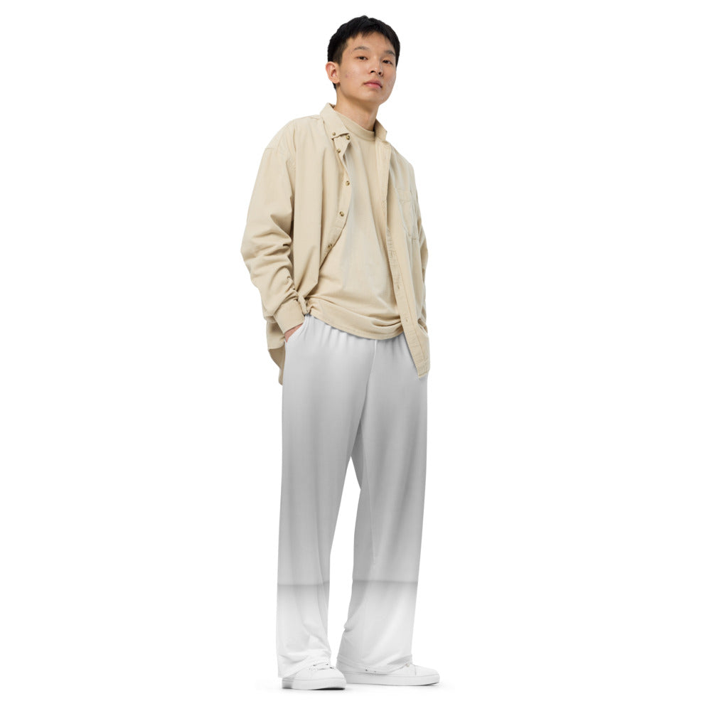 LBS Silver Spotlight Unisex Wide-Leg Pants - White