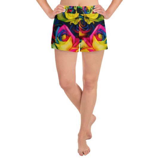 Moonlight & Roses Women's Athletic Short Shorts