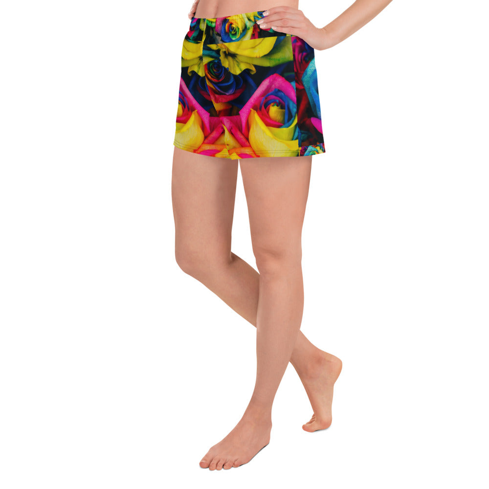 Moonlight & Roses Women's Athletic Short Shorts