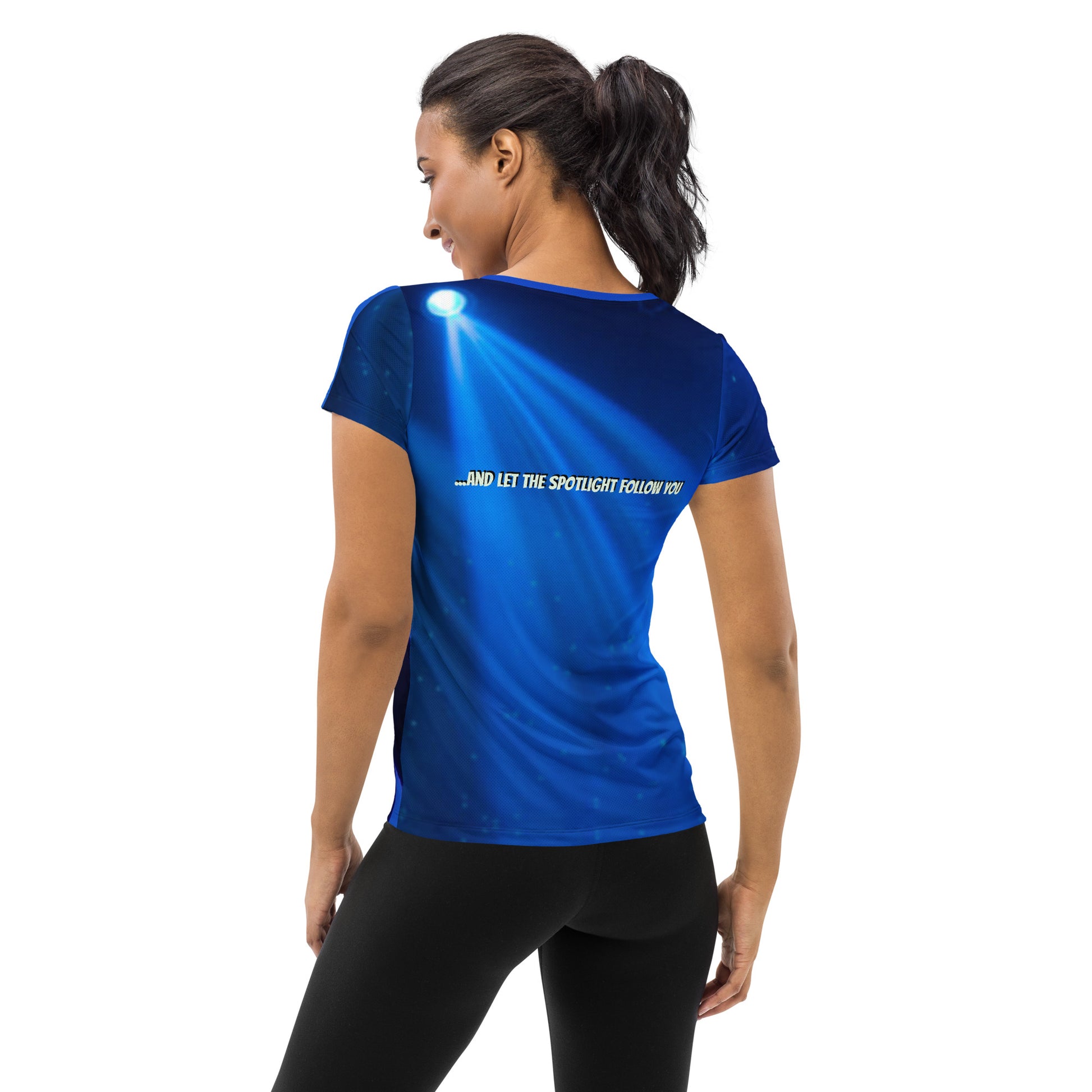 LBS Motivation Women's Athletic Tee for the Artist who seeks the spotlight