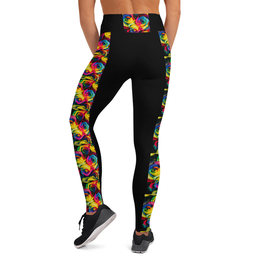 Moonlight & Roses Yoga Leggings