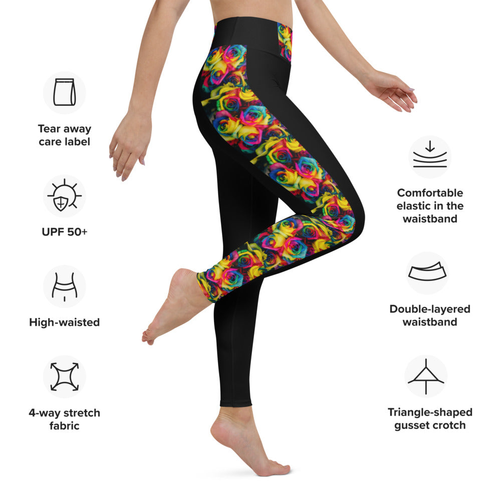 Moonlight & Roses Yoga Leggings