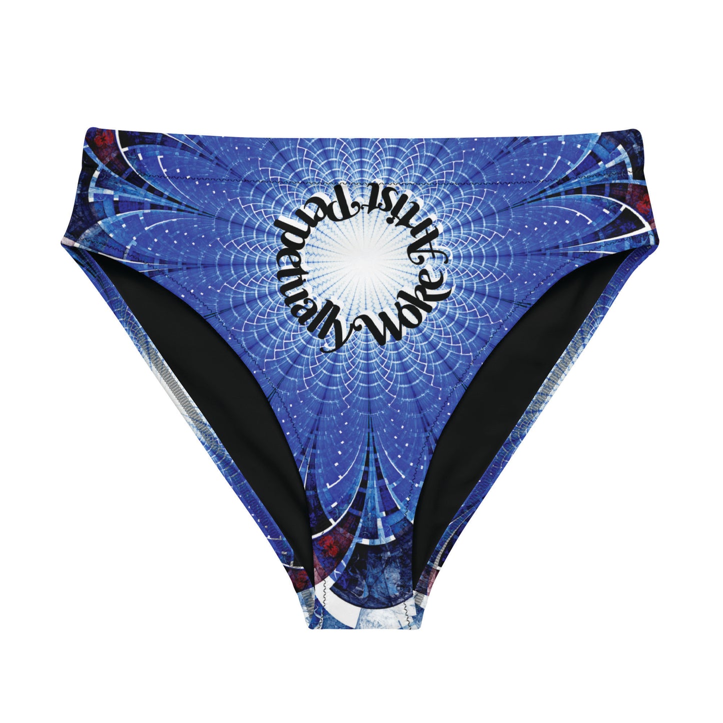 Artists are destined to... express openly, drive change, foster growth - remaining perpetually woke. Anchored by the 4th Chakra, our Rebel Artist Collection channels the power of the throat chakra: self-expression, communication, and the courage to speak one's truth. Embrace your journey at spotlYghtseeker.com. 🌟👁️ Perpetually Woke Artist High Waisted Bikini Bottoms