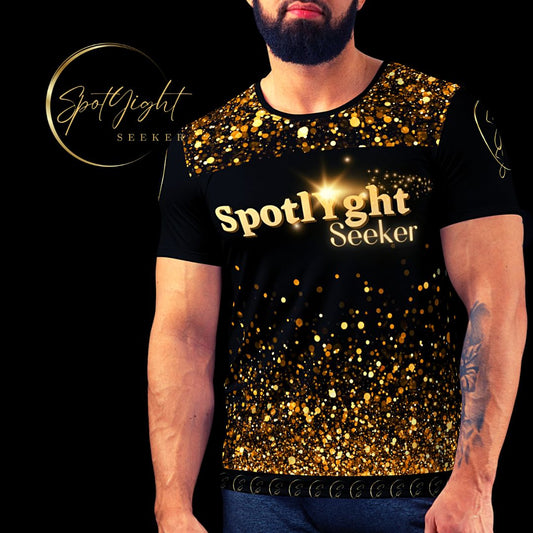 Signature SpotlYght 'N Sequin-Simulated Men's Athletic T-shirt